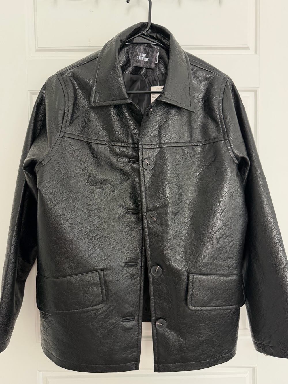 Urban Outfitters Sydney Faux Leather Oversized Dad Jacket